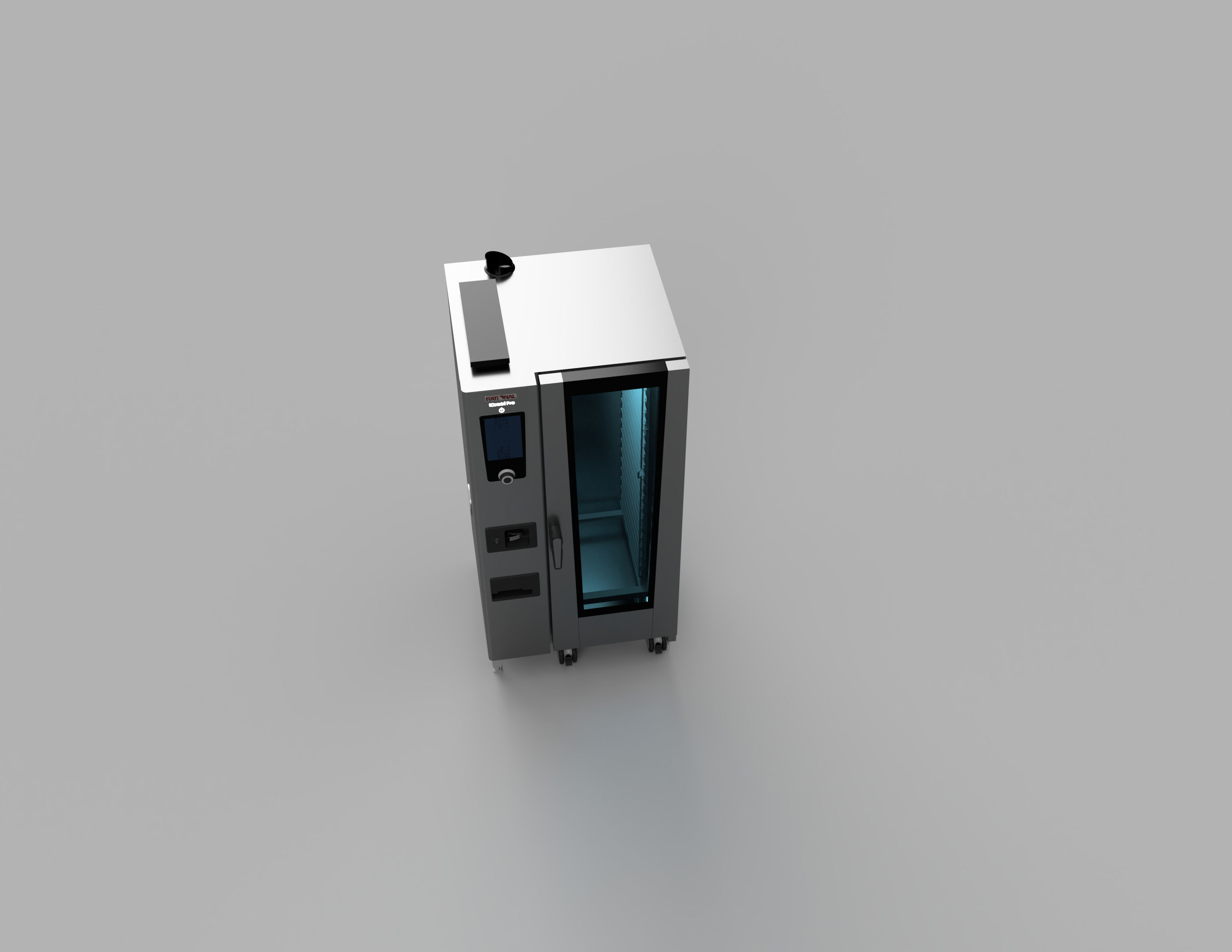 Electric 20 Grid Combi Oven 3D model_4