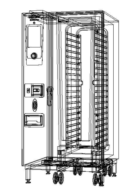 Electric 20 Grid Combi Oven 3D model_8