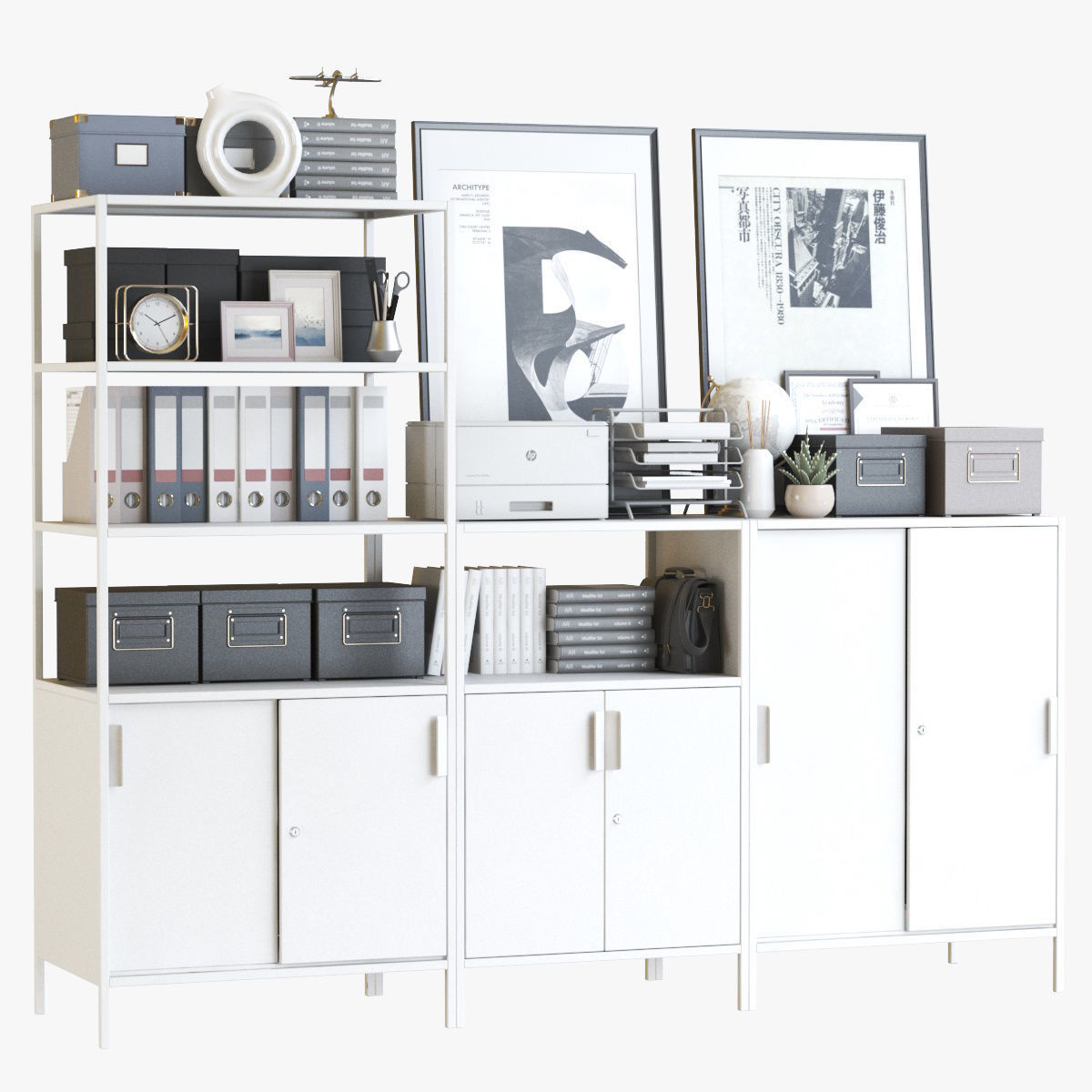 IKEA  TROTTEN rack 3D model_6