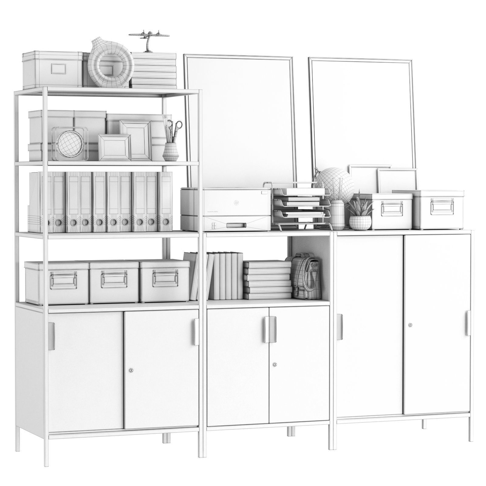 IKEA  TROTTEN rack 3D model_2