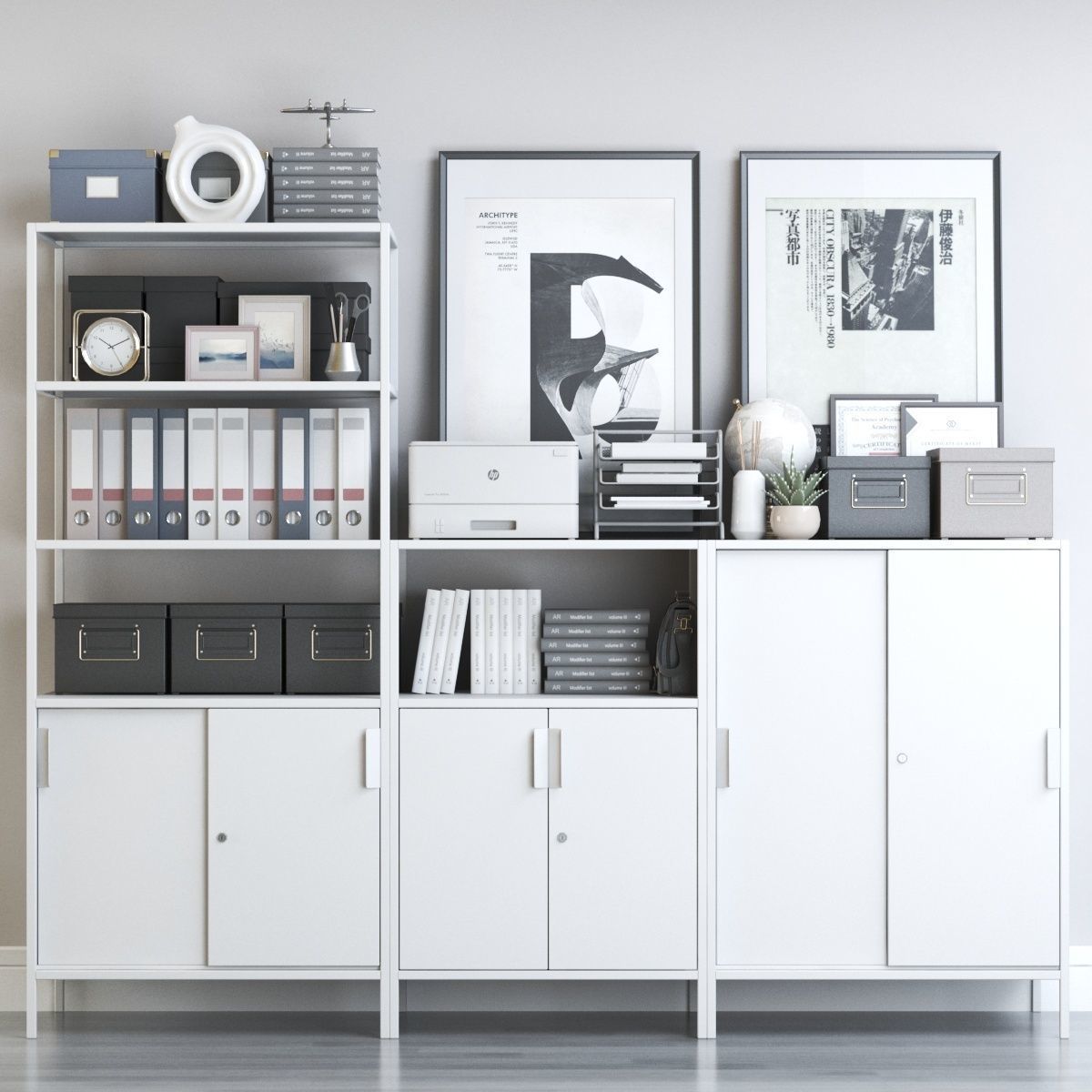 IKEA  TROTTEN rack 3D model_3