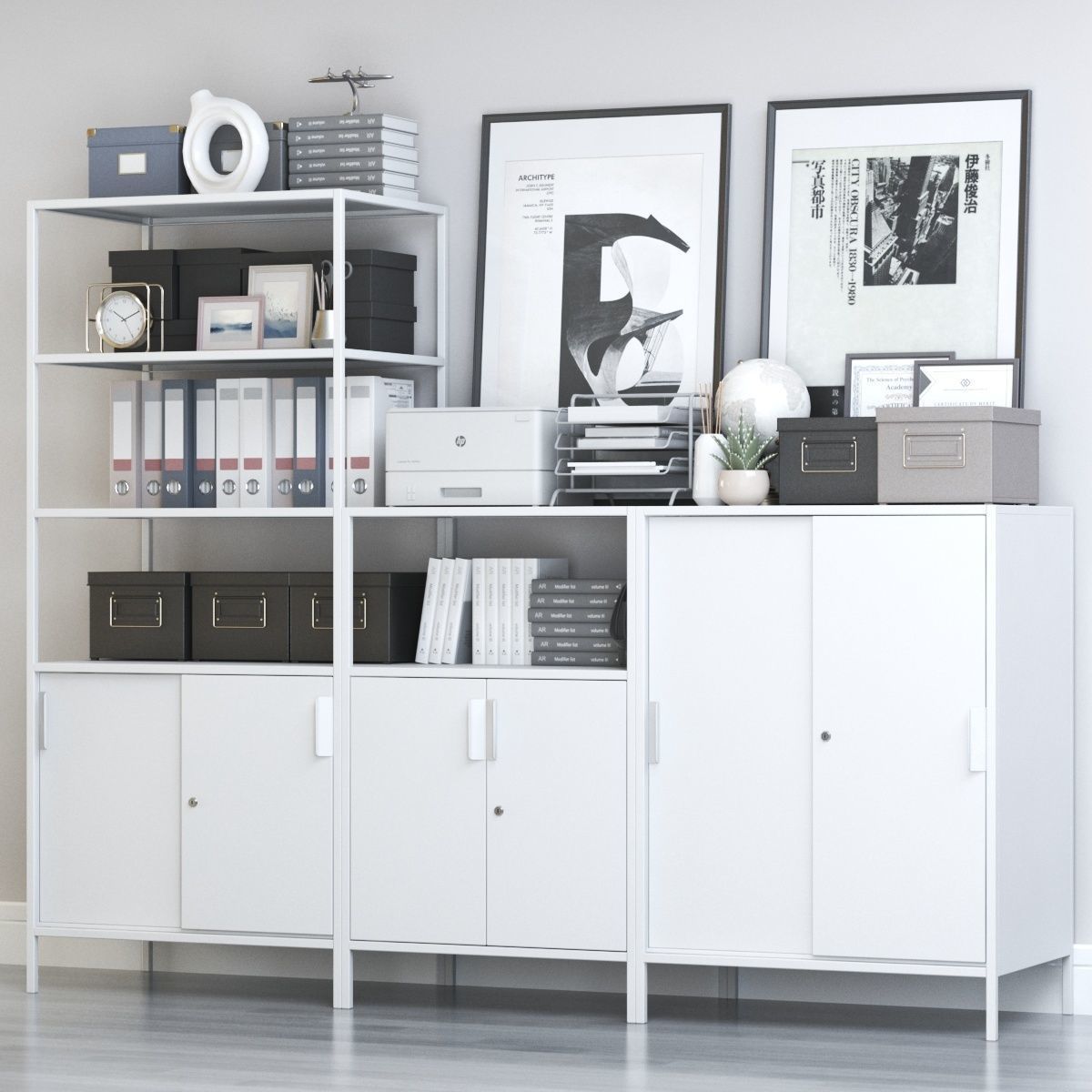 IKEA  TROTTEN rack 3D model_4