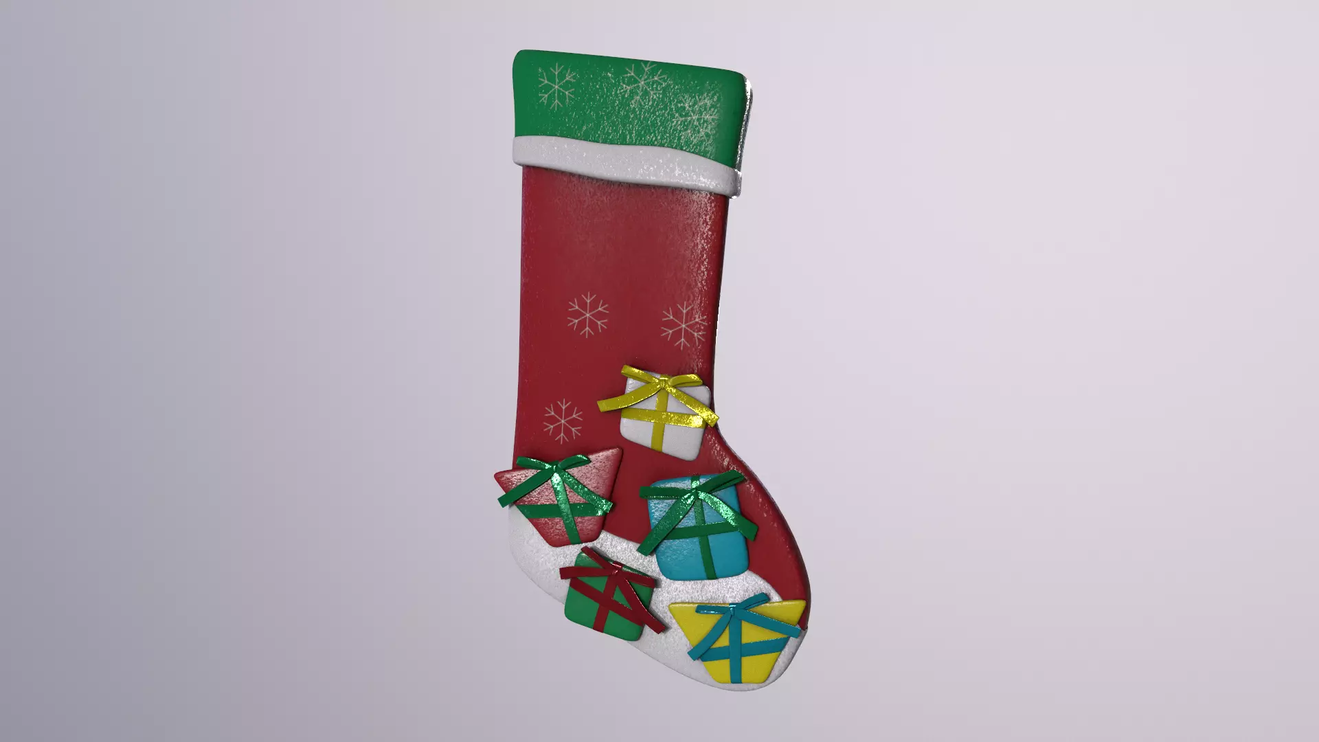 Christmas Decor Hanging Sock C 3D model_0