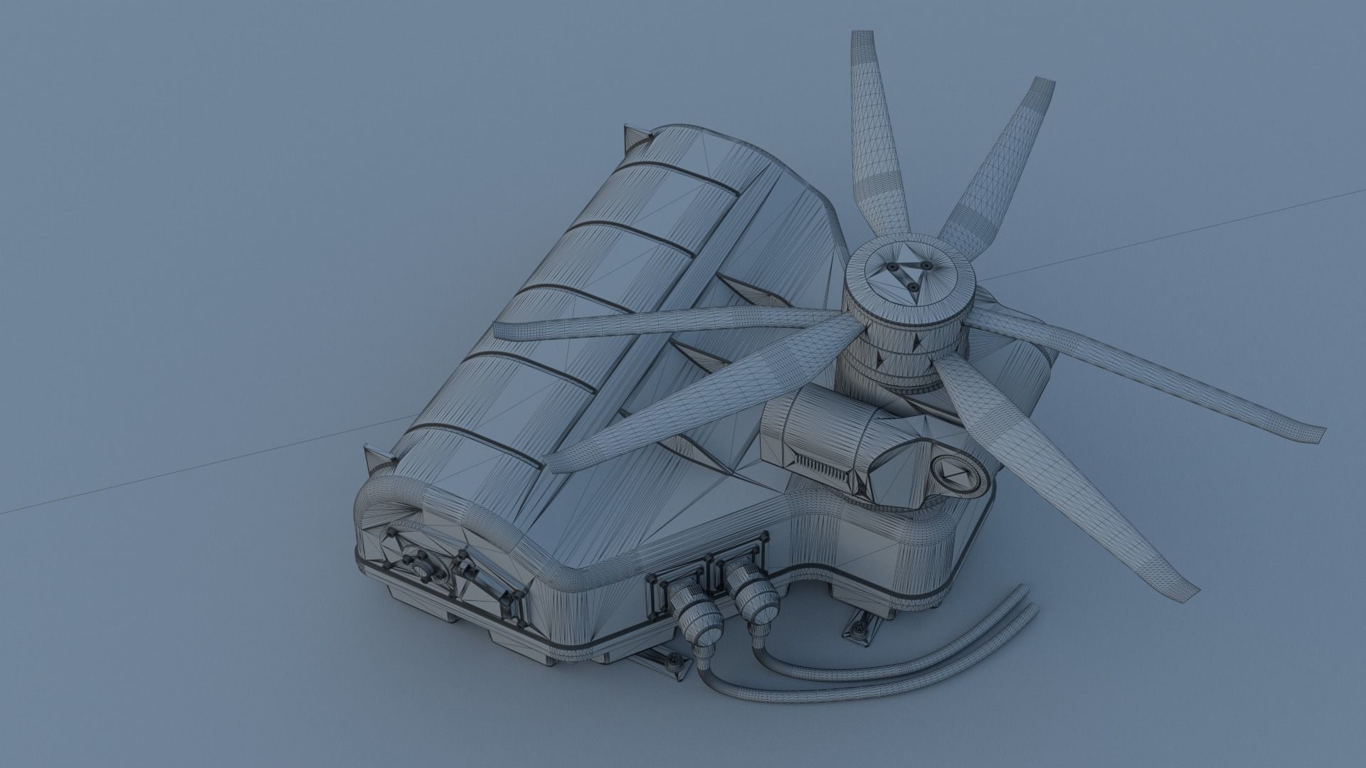 Tethered drone concept 3D model_21