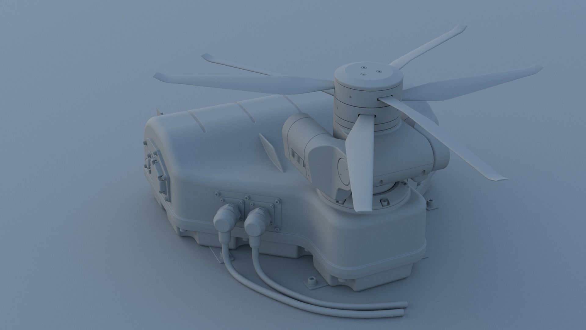 Tethered drone concept 3D model_32
