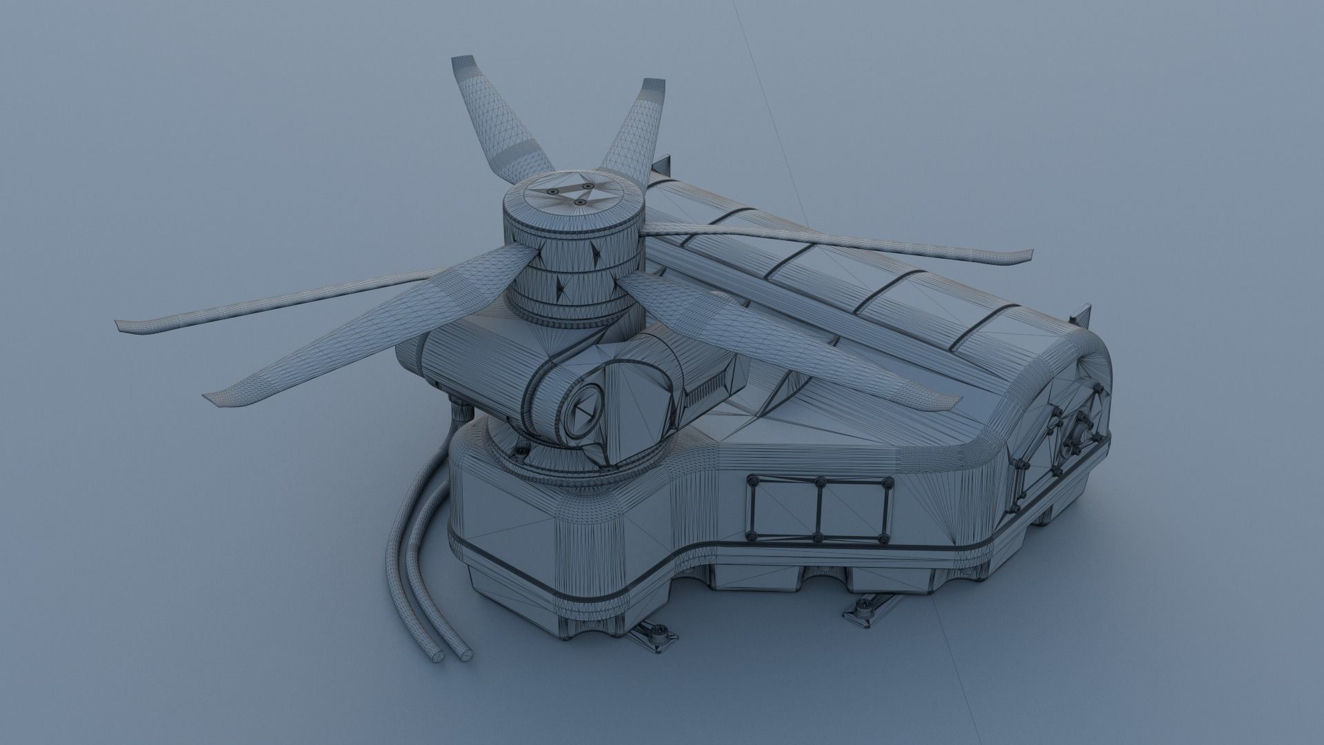 Tethered drone concept 3D model_30