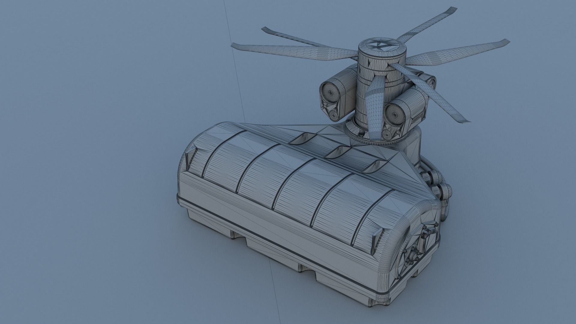 Tethered drone concept 3D model_24