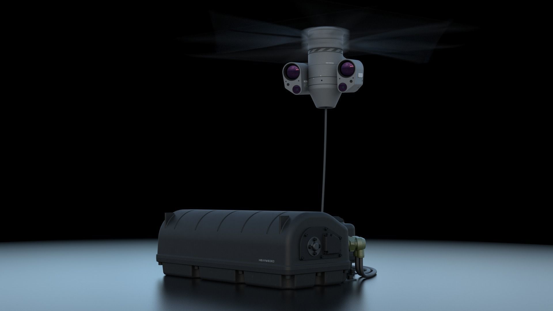 Tethered drone concept 3D model_34
