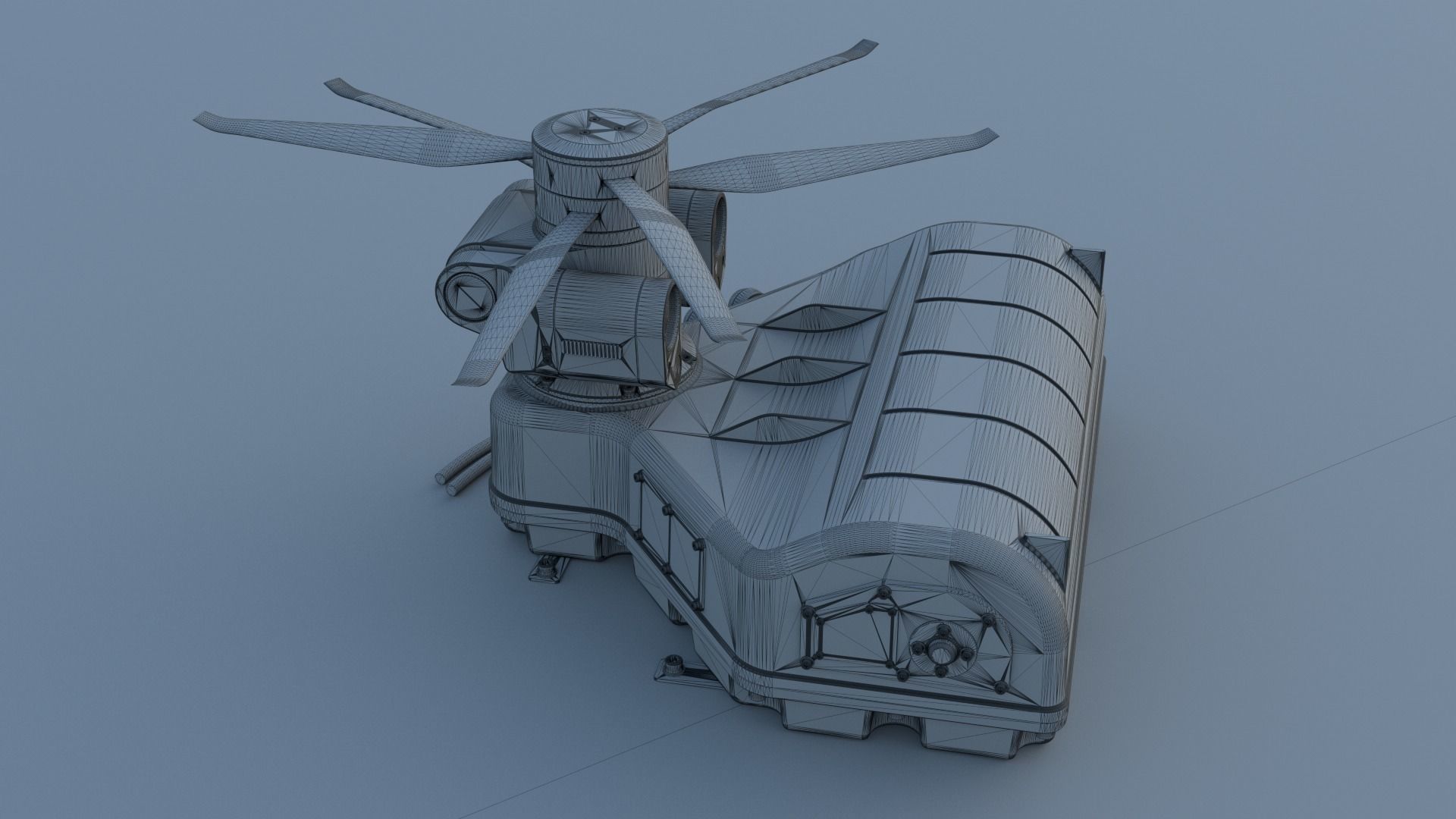 Tethered drone concept 3D model_27