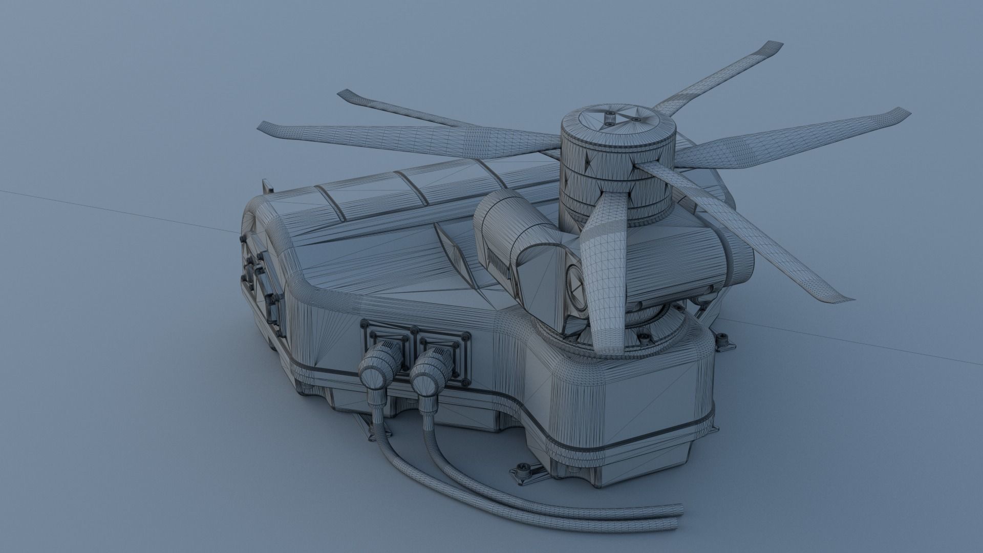 Tethered drone concept 3D model_33