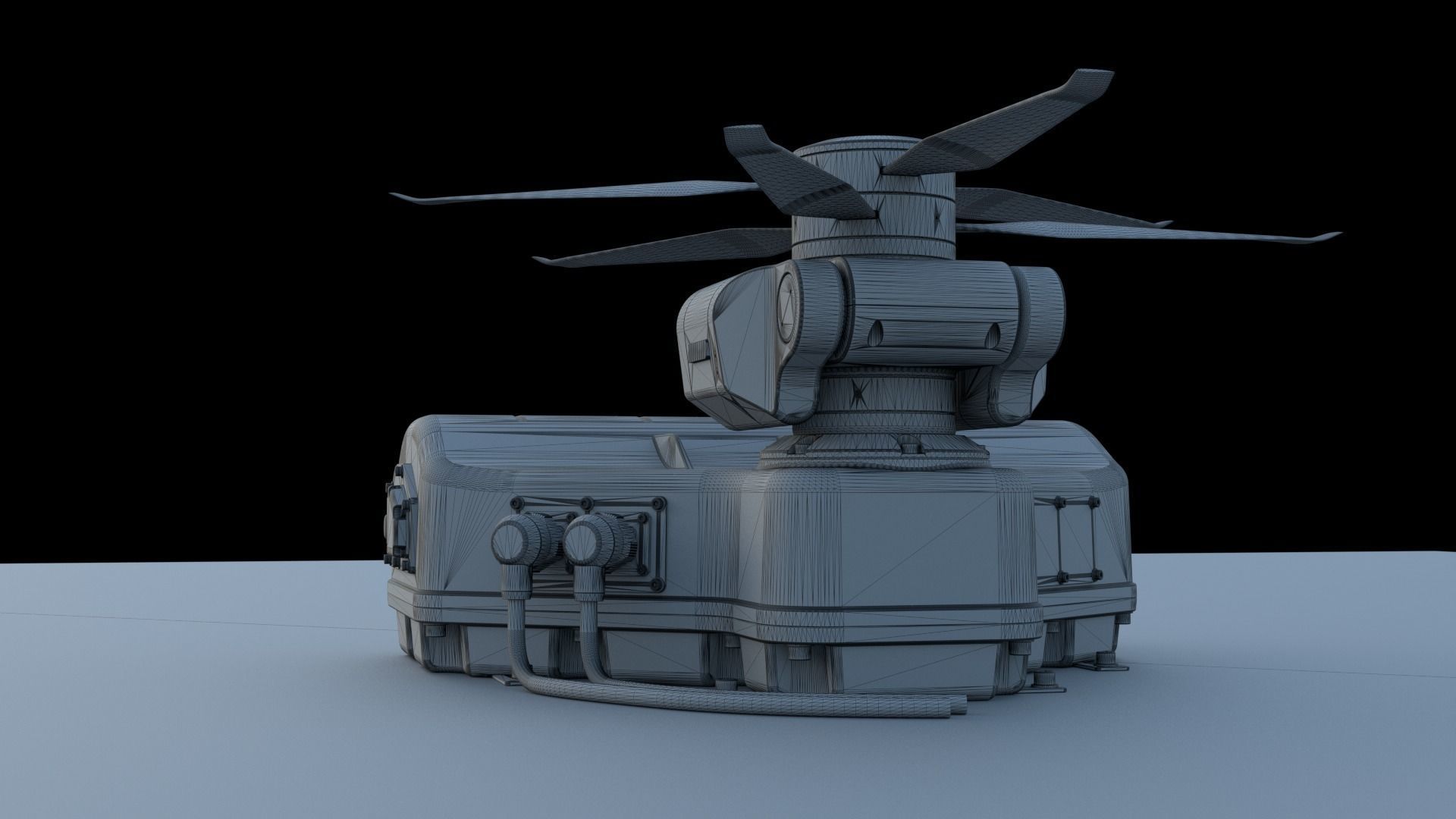 Tethered drone concept 3D model_15