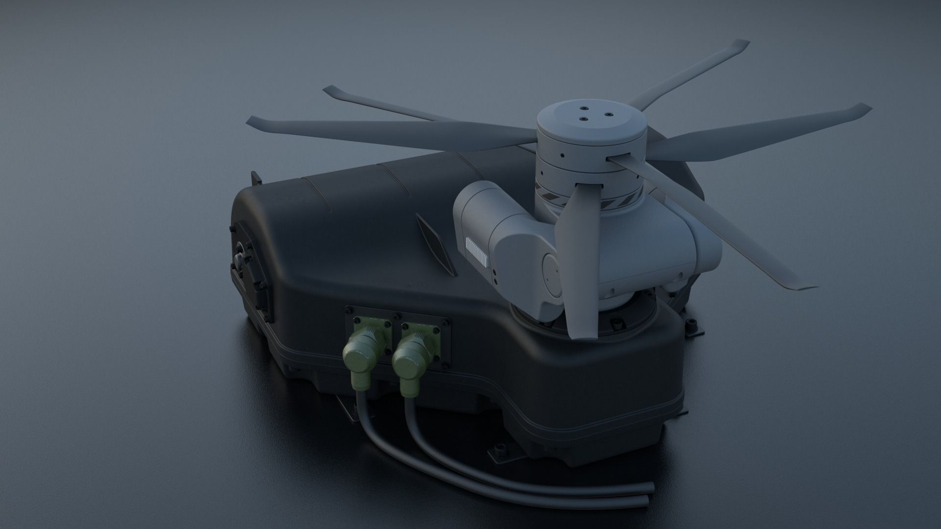 Tethered drone concept 3D model_31