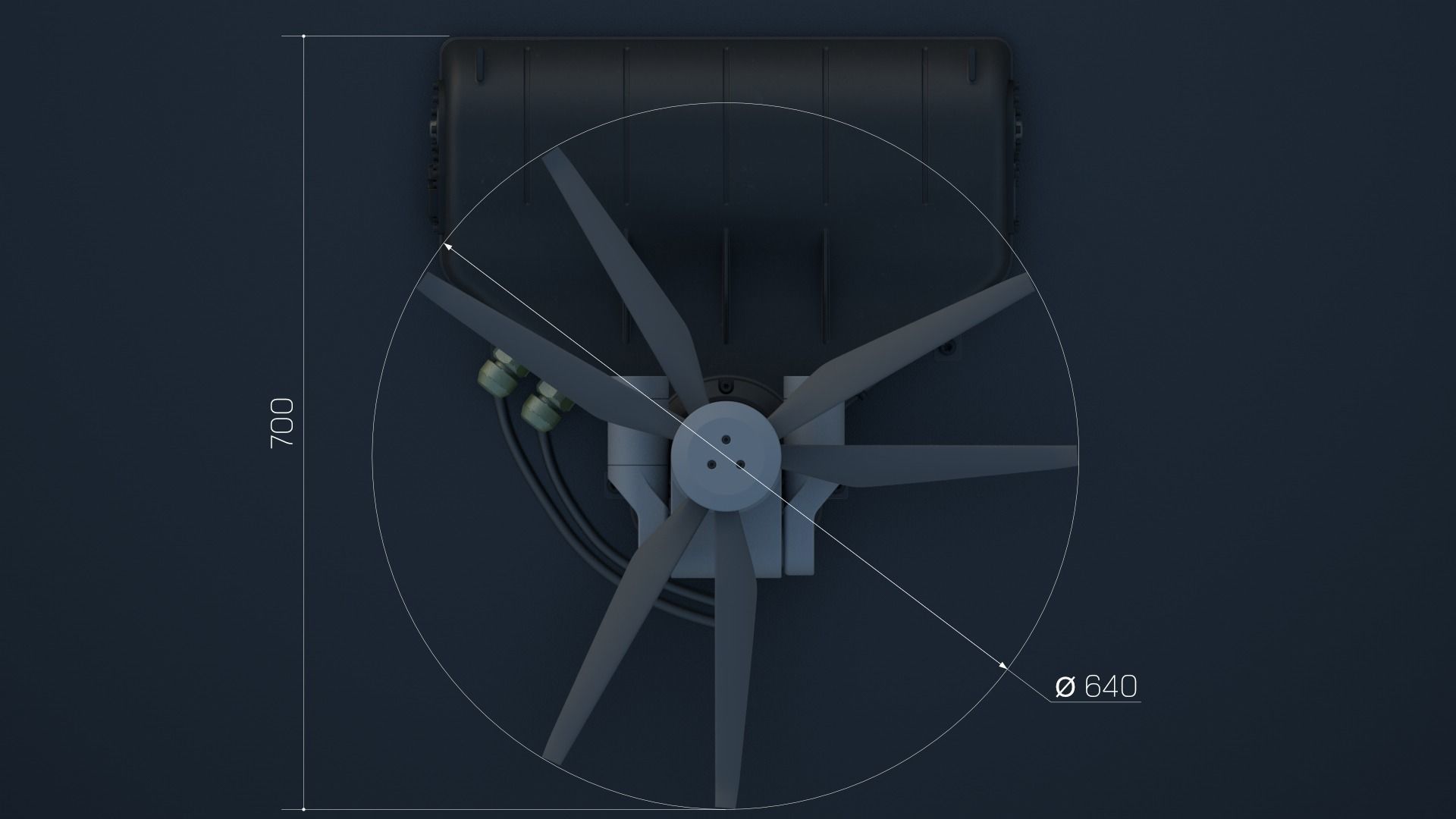 Tethered drone concept 3D model_43