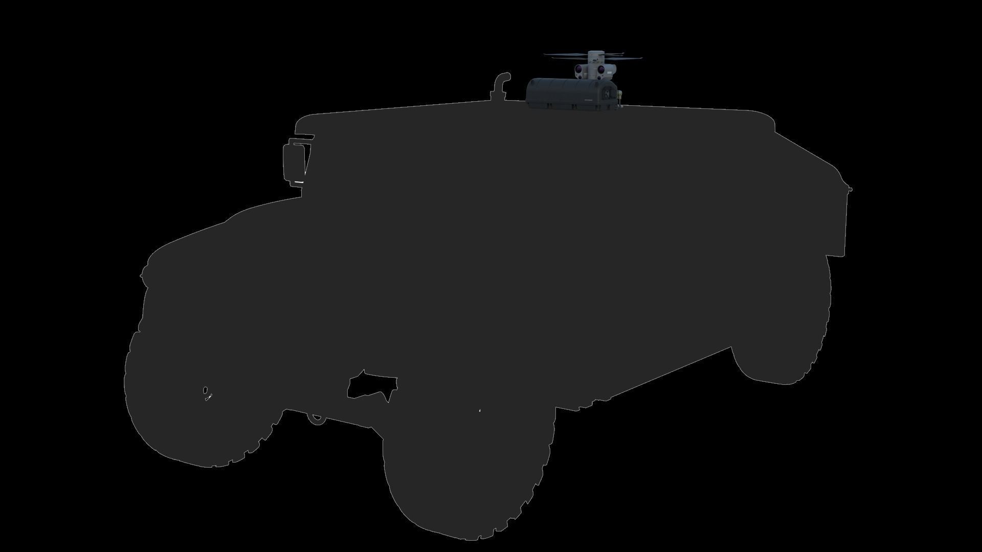 Tethered drone concept 3D model_35