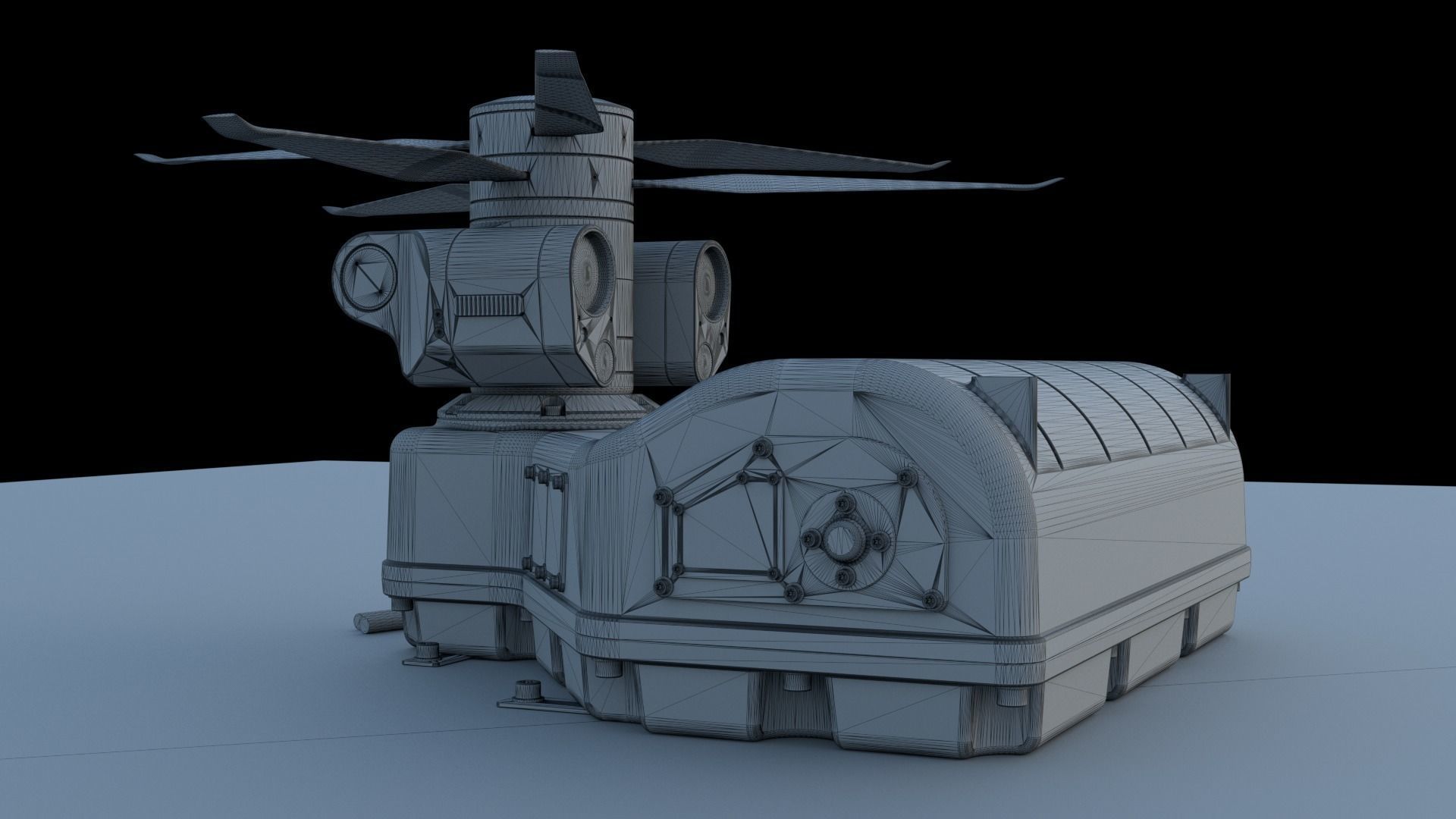 Tethered drone concept 3D model_9