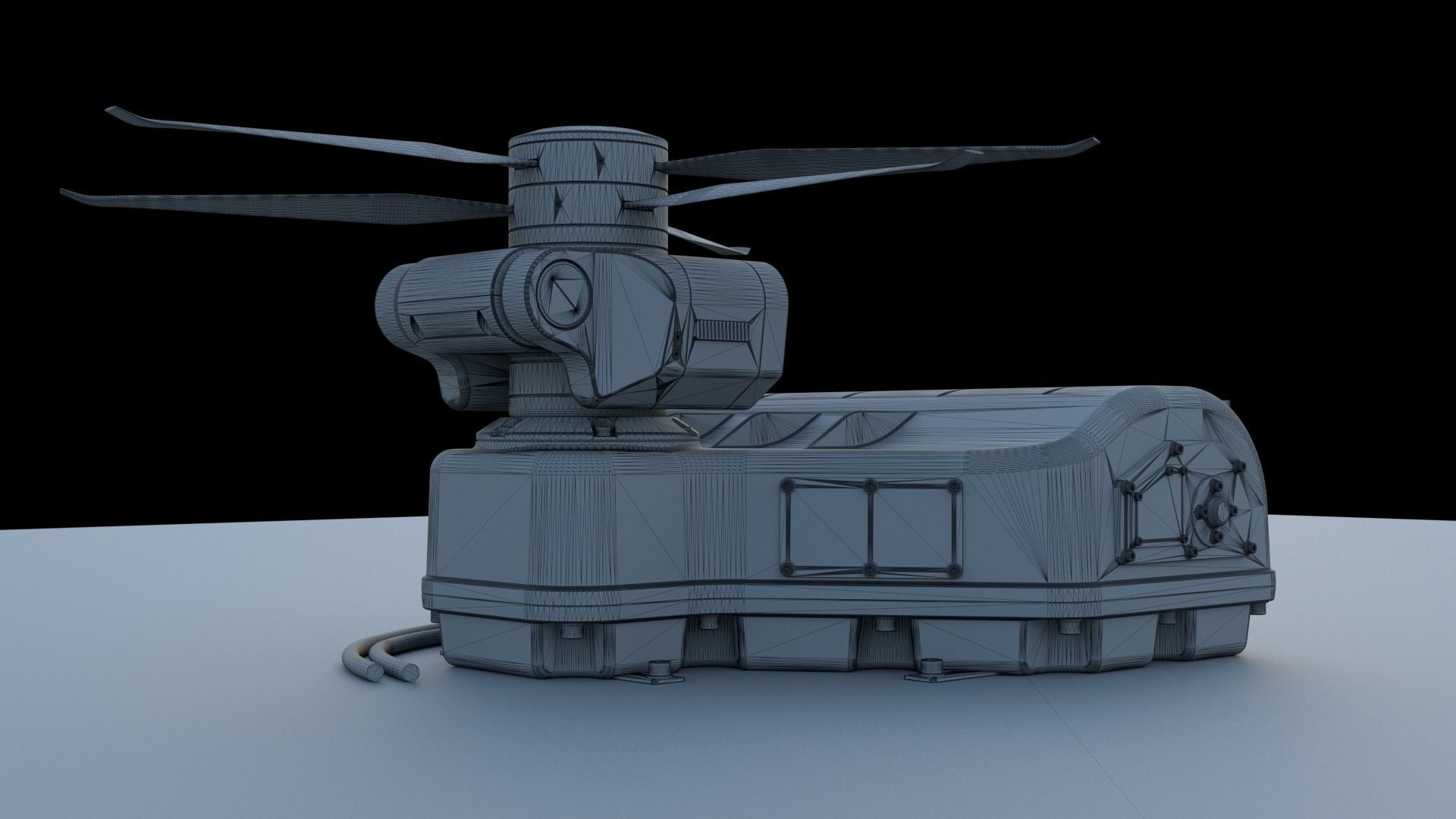 Tethered drone concept 3D model_12