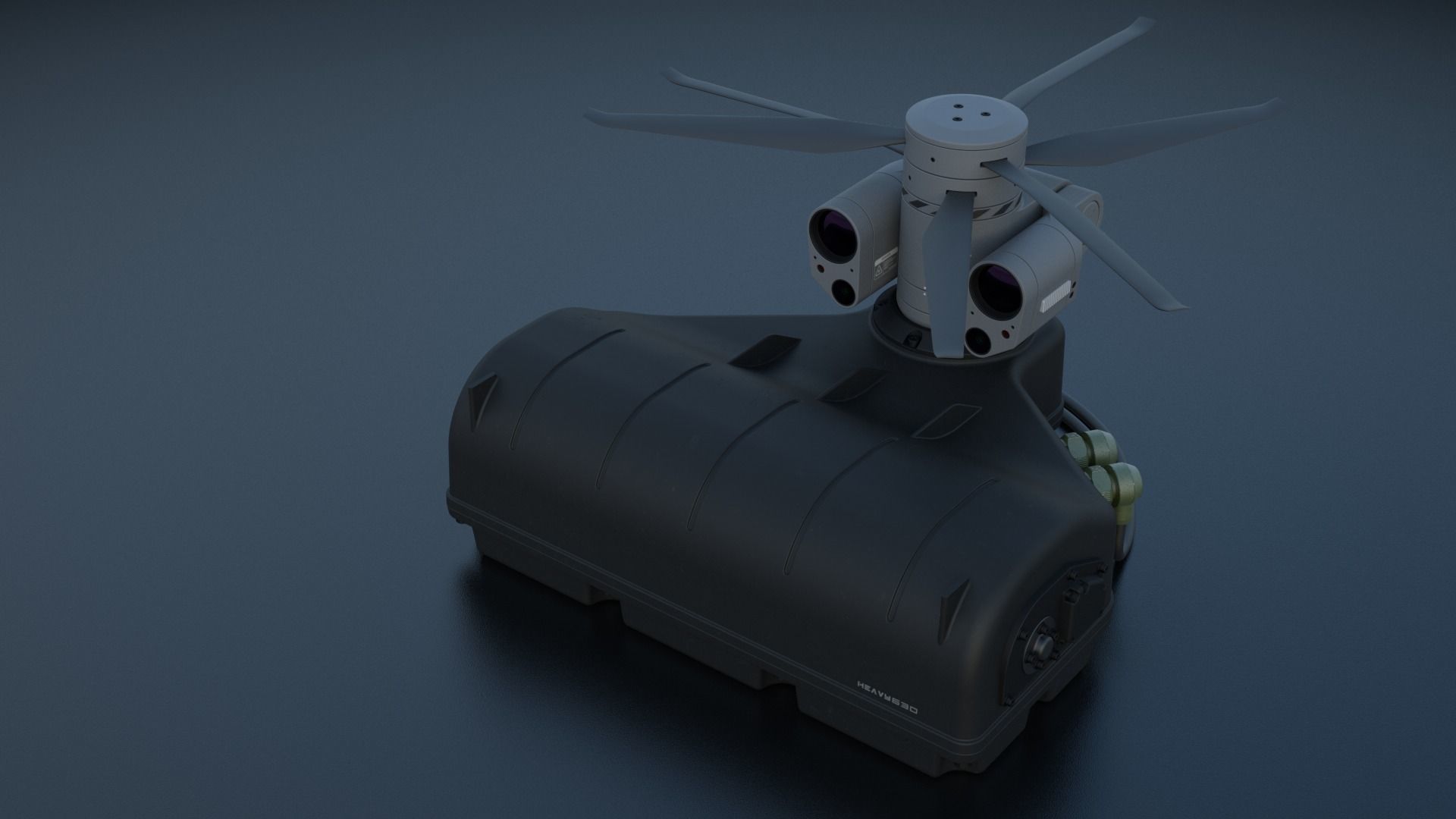 Tethered drone concept 3D model_22
