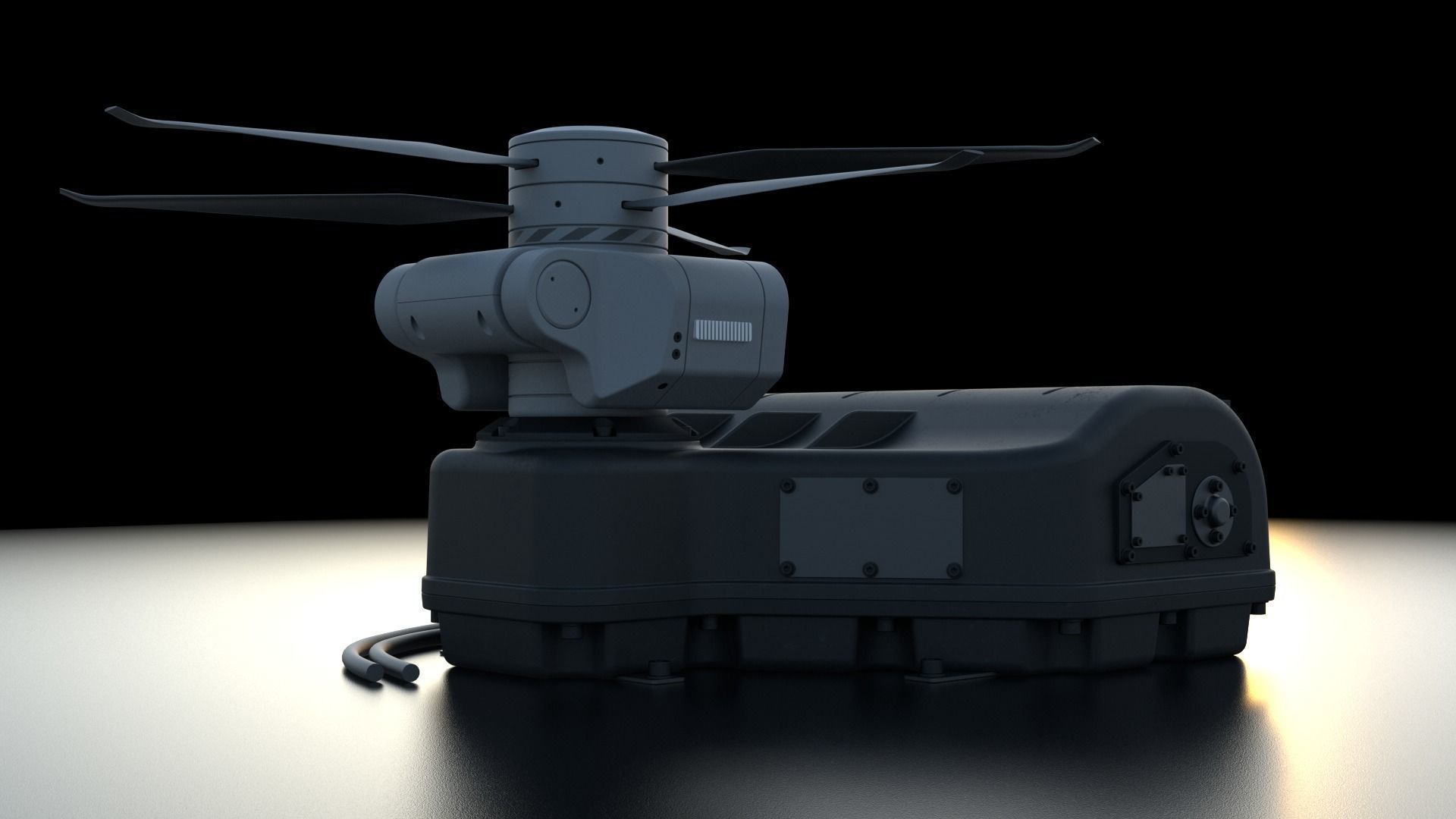 Tethered drone concept 3D model_10