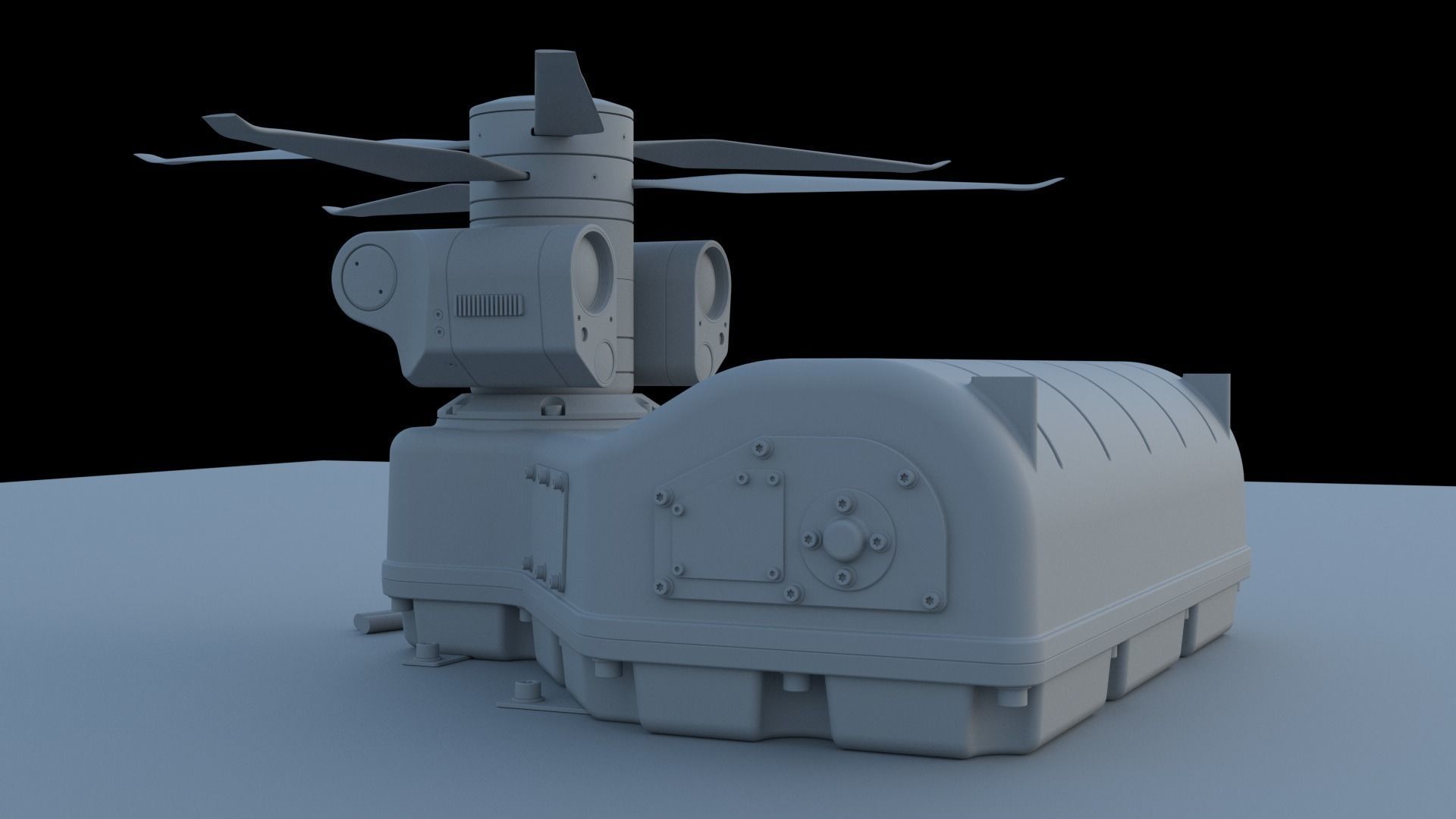 Tethered drone concept 3D model_8