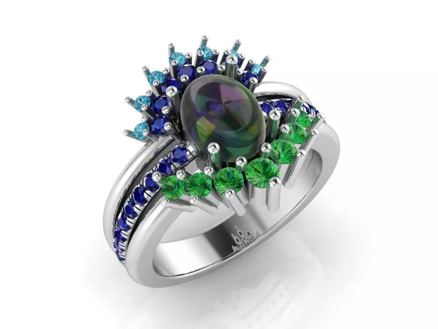 Unique Ring 1239 3D print model