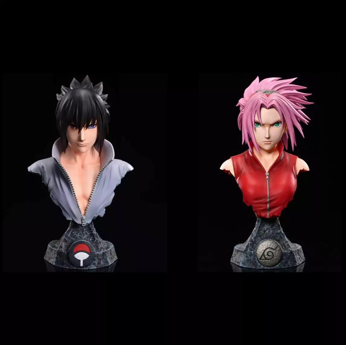 Pack Bust Couple Sasuke-Sakura 3D print model