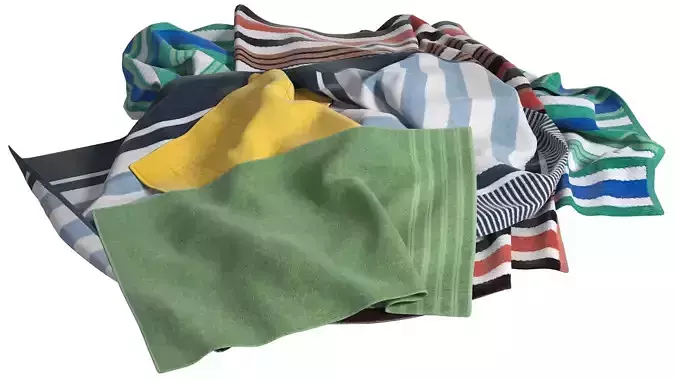 Towels Pile 3D model