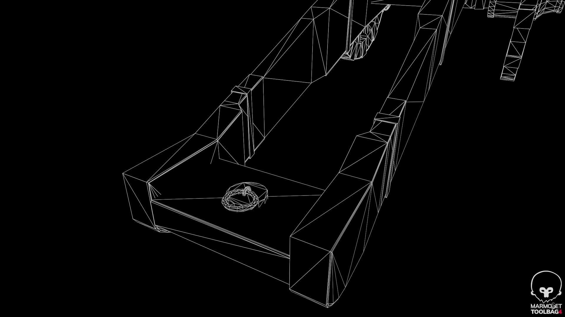 18th Cannon Low-poly 3D model_23