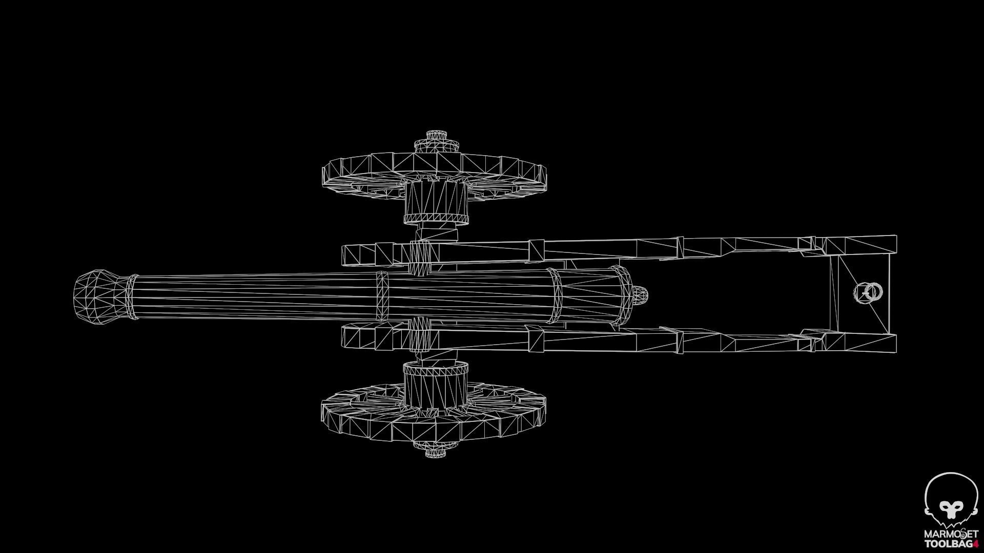 18th Cannon Low-poly 3D model_18