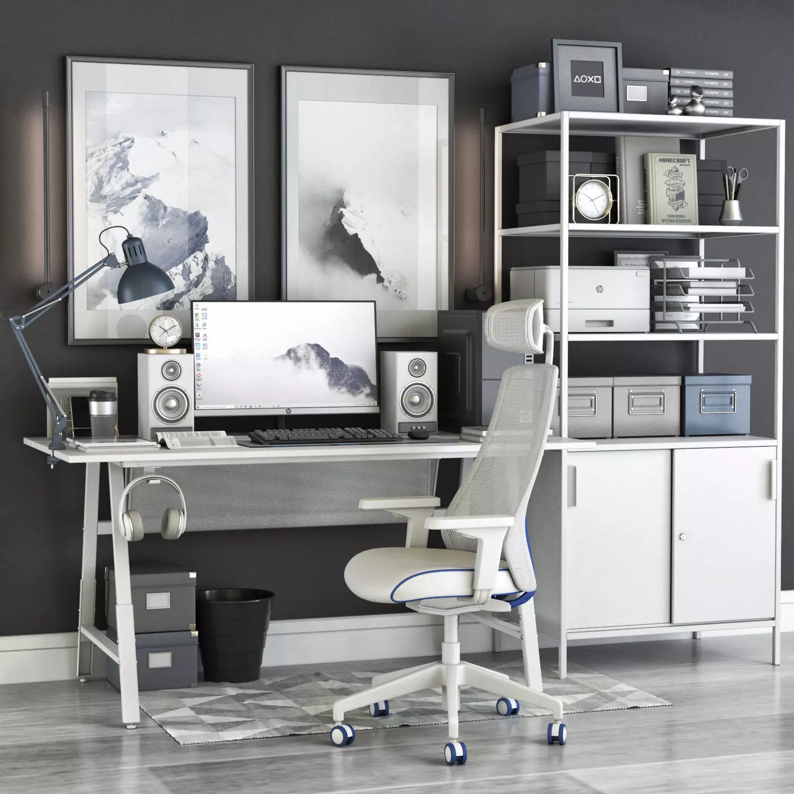 Office workplace 134 3D model