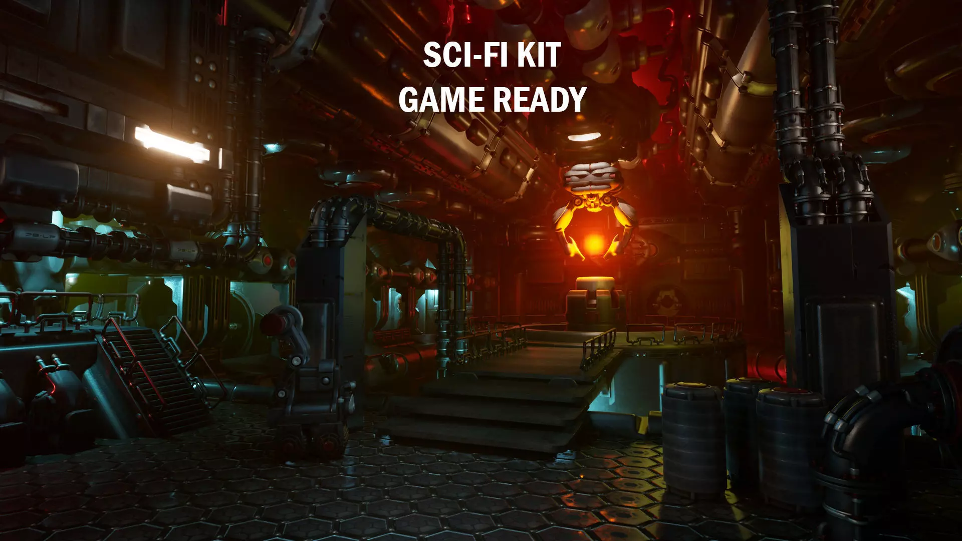 Sci-Fi Kit Low-poly 3D model_0