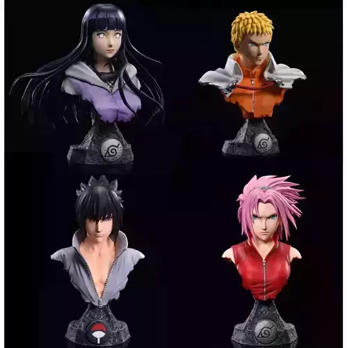 Pack bust Narutot Boruto area 3D print model