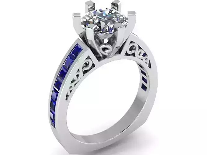 Peg Setting Engraving  Ring 1241