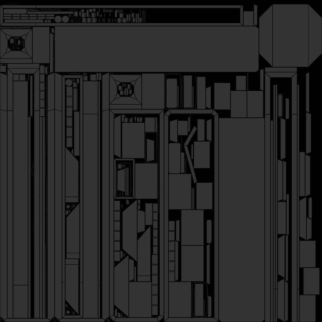 SciFi Cyberpunk Building 09 Low-poly 3D model_14