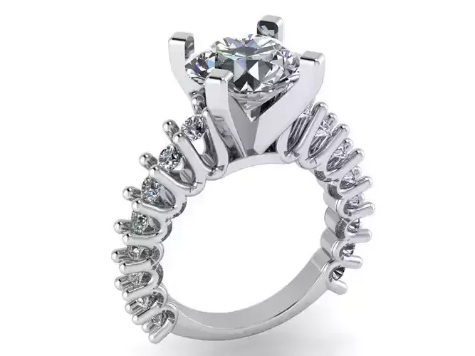Peg Setting Diamond Ring 1250