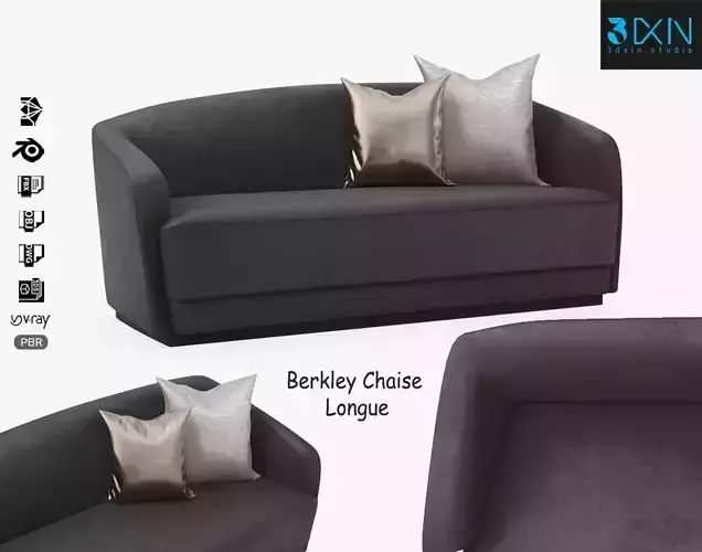 Berkley Chaise Longue 3D model