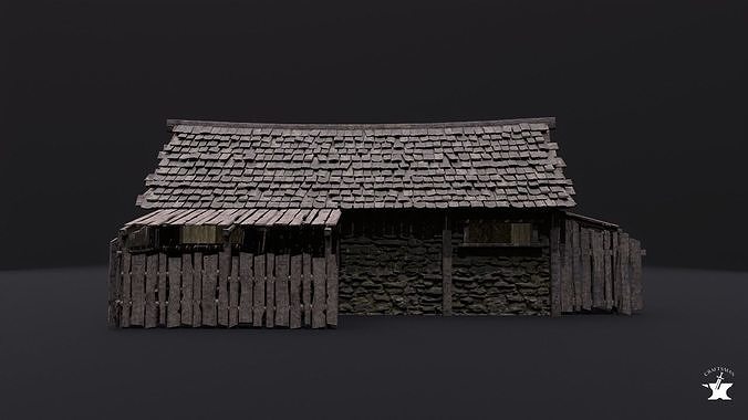 Realistic Medieval Forge Low-poly 3D model 4