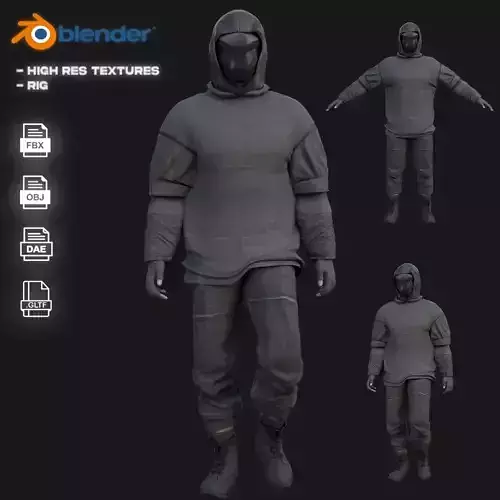 Cyberpunk Character Street Gangster