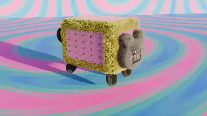 Nyan cat 3D model