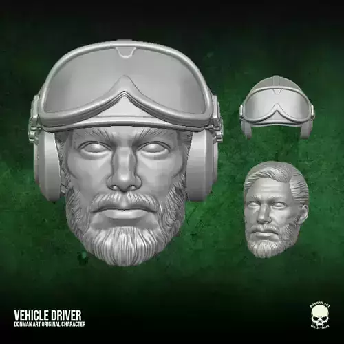 Vehicle driver 3D printable files for Action Figures 3D print model