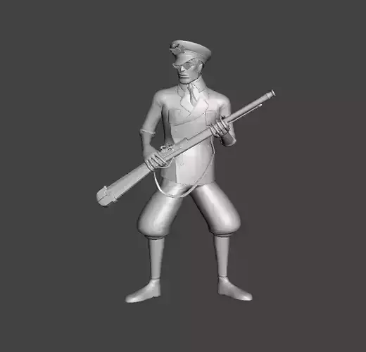 Bazooka Unit Impel Down 3D Model 3D print model