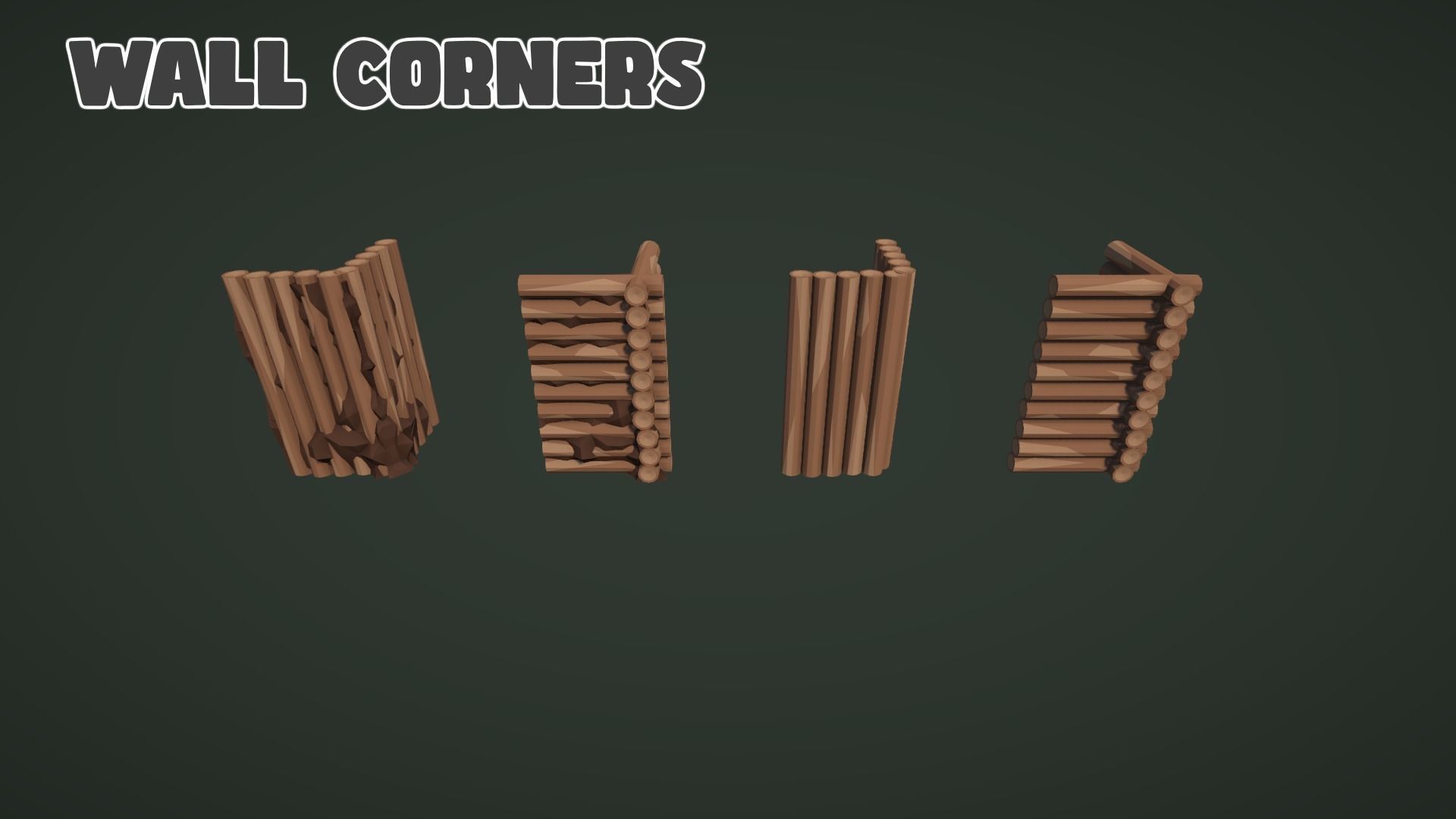 Low World - Modular Lodges and Cabins Low-poly 3D model_16