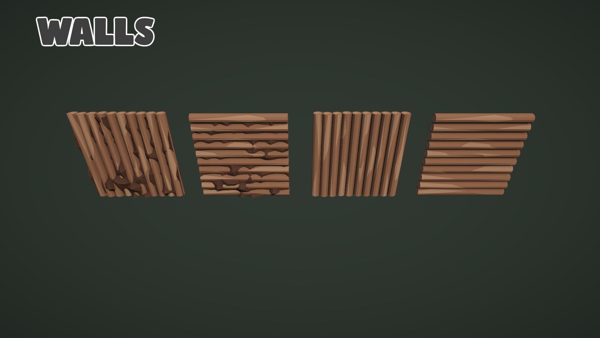 Low World - Modular Lodges and Cabins Low-poly 3D model_18