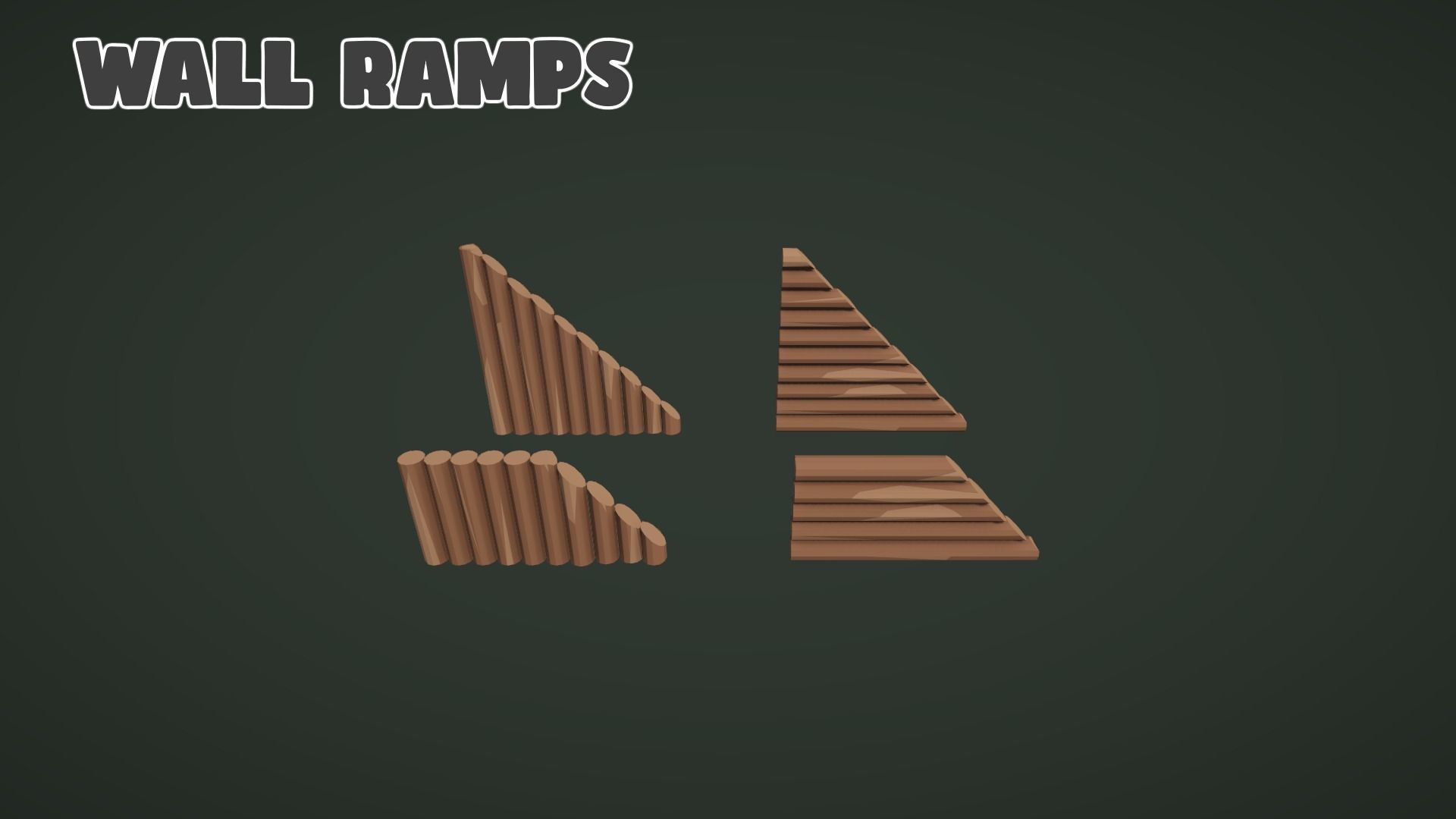 Low World - Modular Lodges and Cabins Low-poly 3D model_17