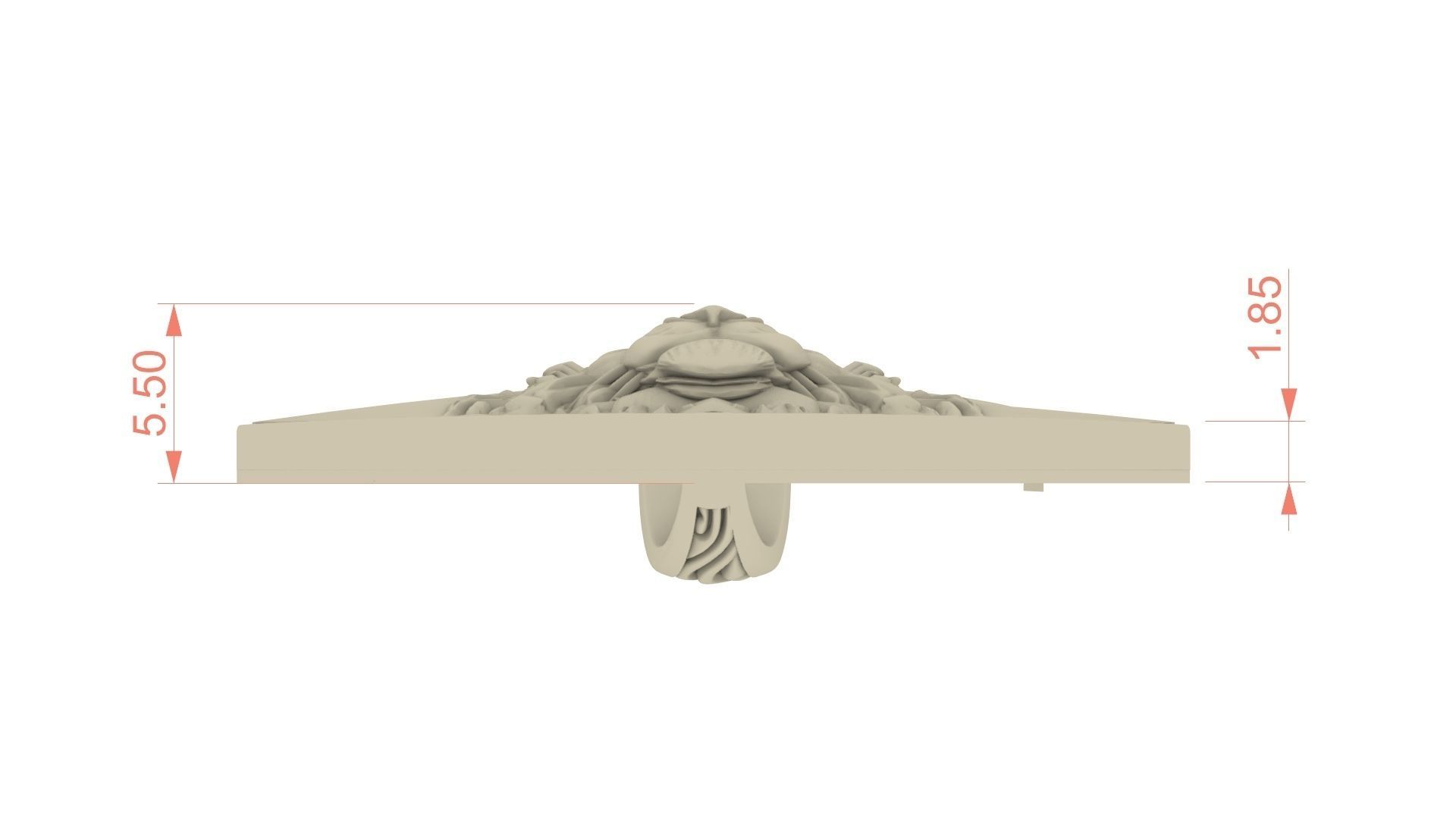 Lion Medallion Pendant Necklace 3D print model_7