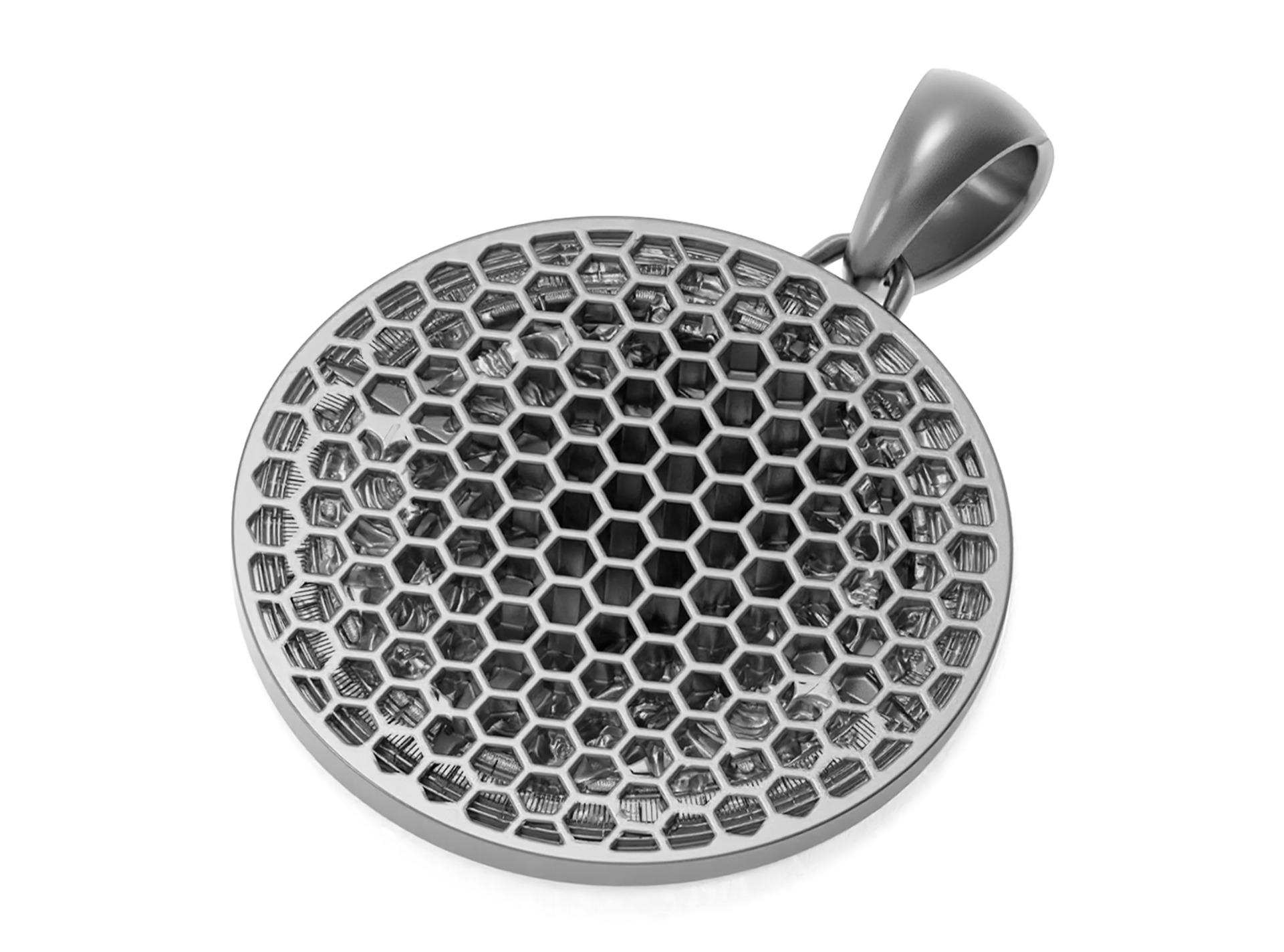 Lion Medallion Pendant Necklace 3D print model_2