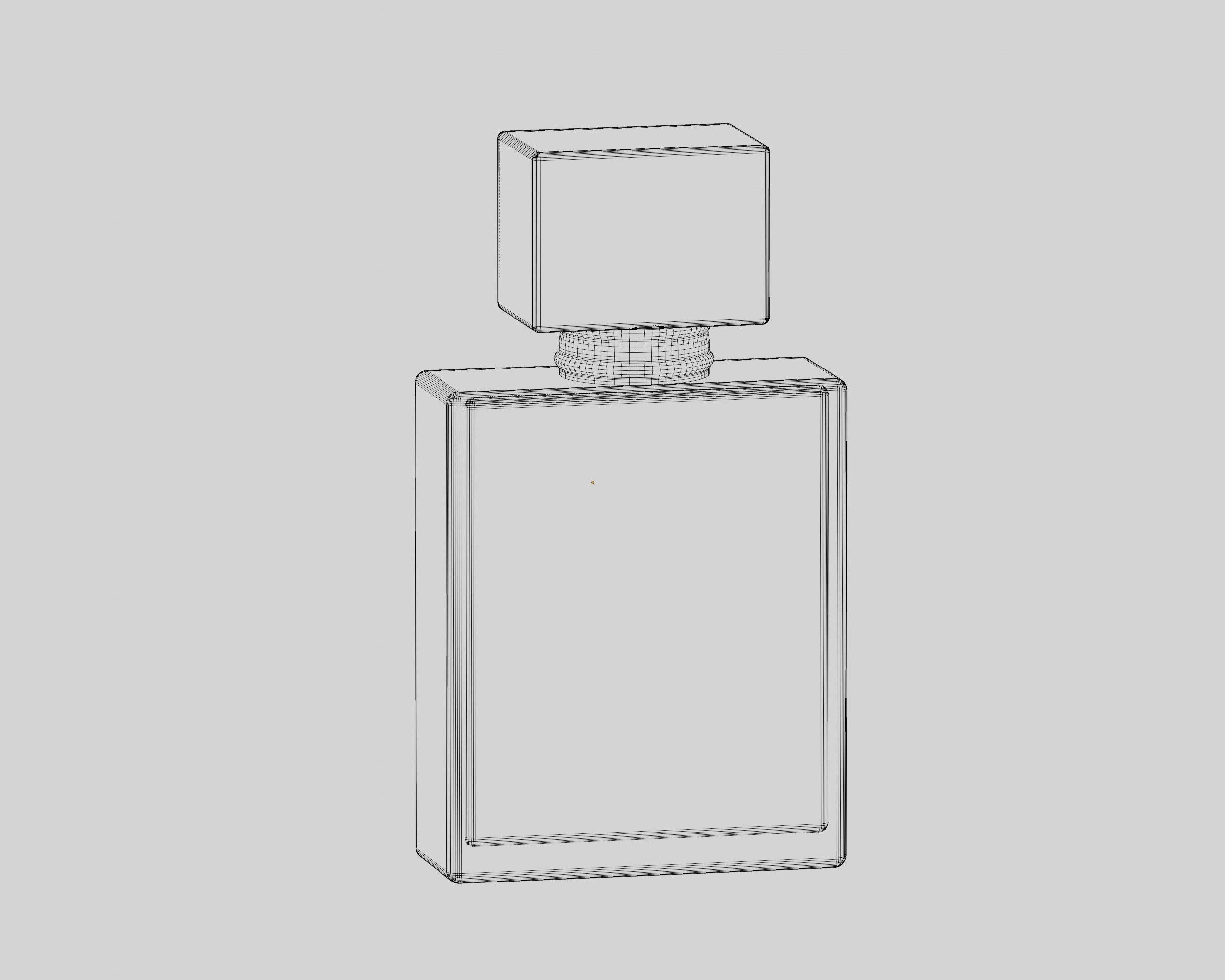 Perfume bottle Low-poly 3D model_4