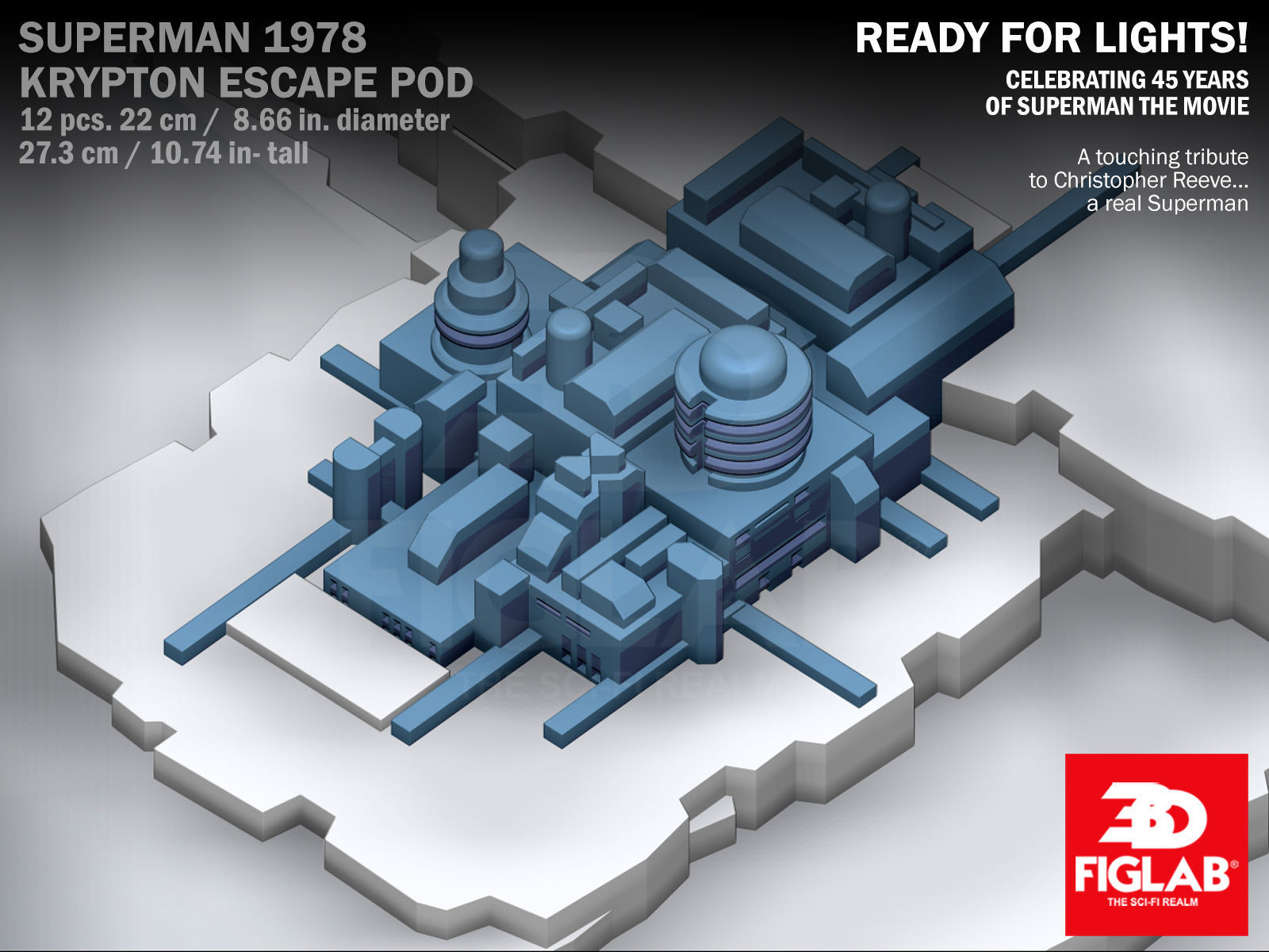 SUPERMAN THE MOVIE - KRYPTON ESCAPE POD 3D model_6