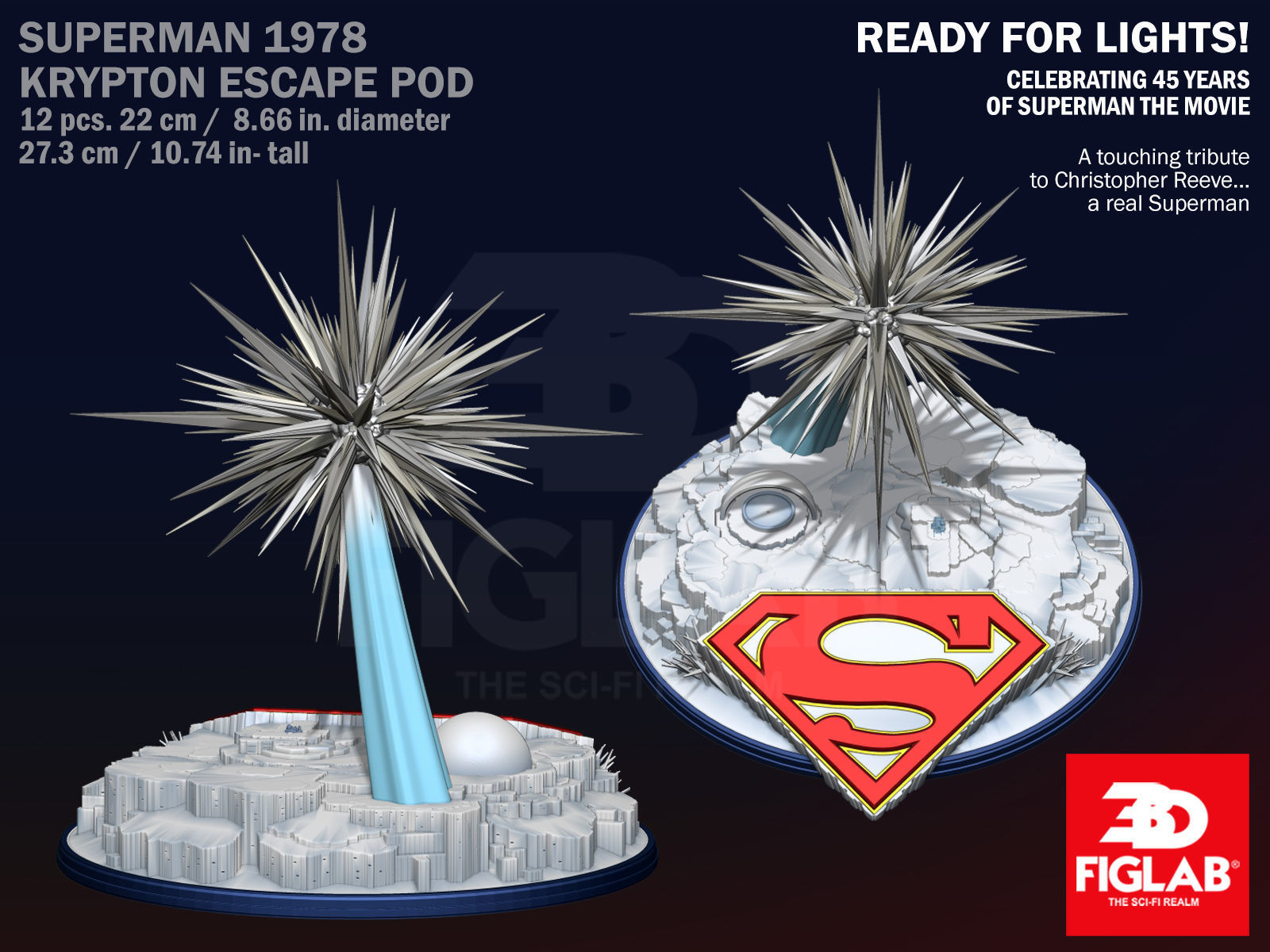 SUPERMAN THE MOVIE - KRYPTON ESCAPE POD 3D model_2