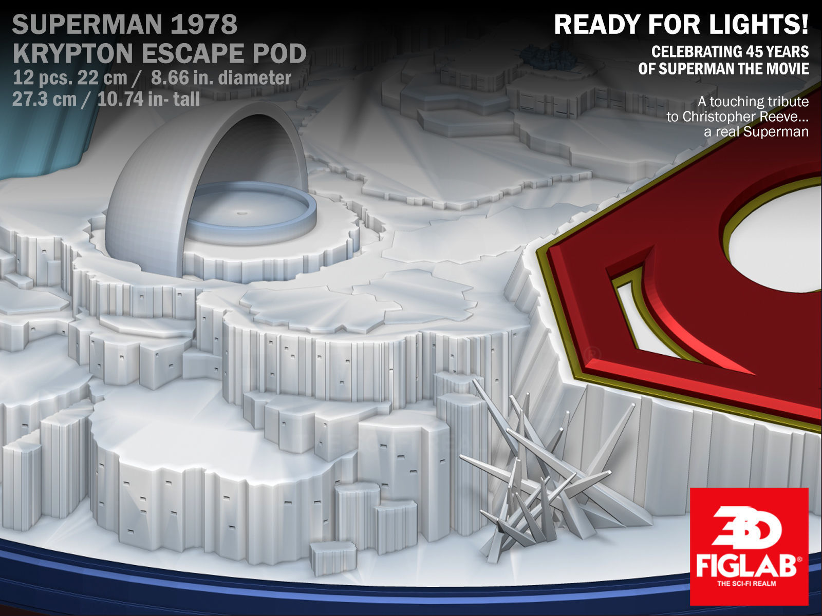 SUPERMAN THE MOVIE - KRYPTON ESCAPE POD 3D model_4