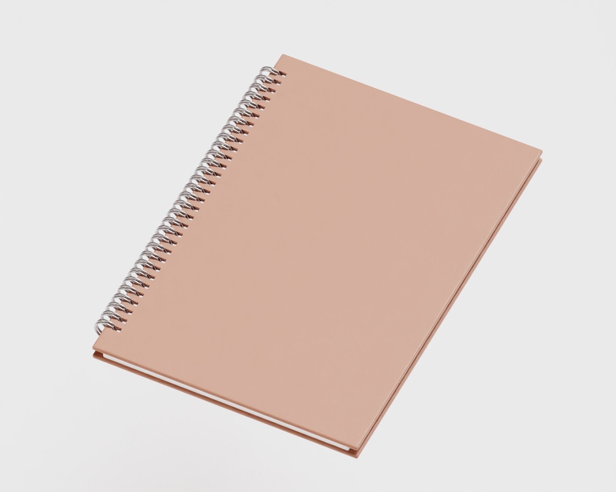 Notebook Low-poly 3D model_1